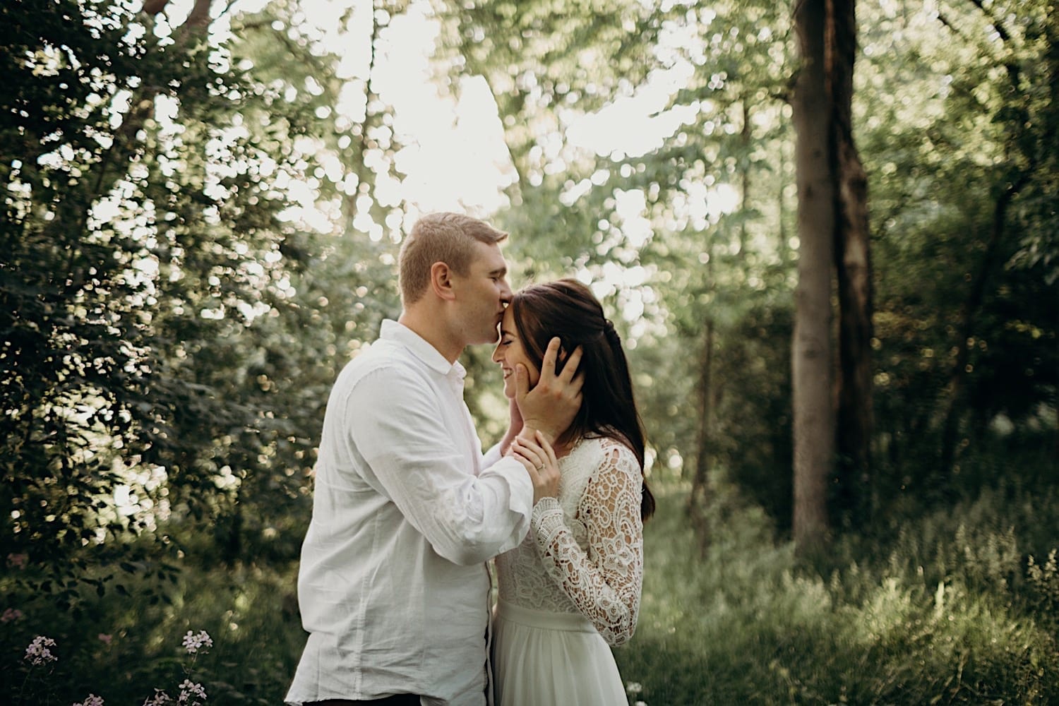 boho engagement session