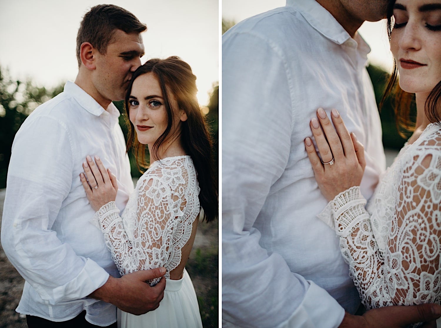 white cliffs of conoy sunset engagement session